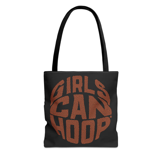 Girls Can Hoop Tote Bag