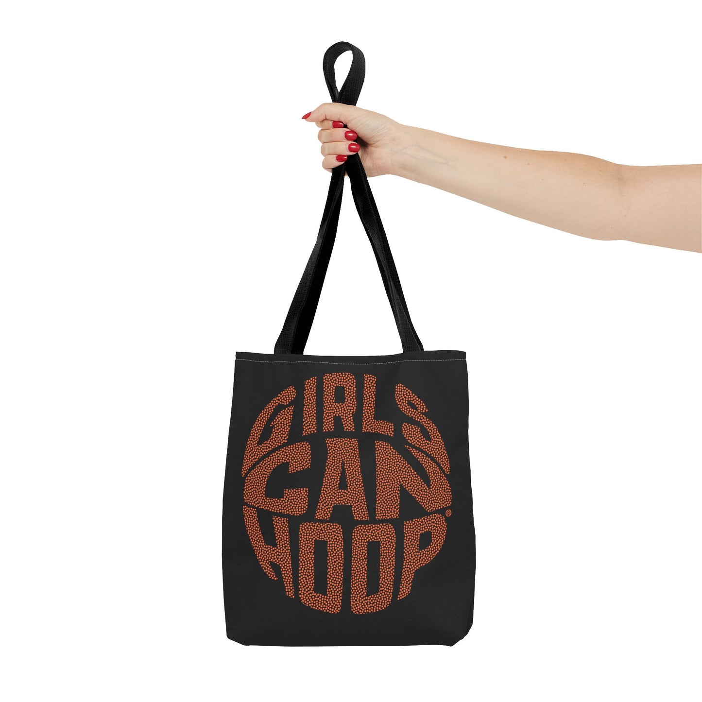 Girls Can Hoop Tote Bag